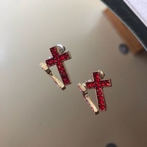 Red Cross earrings